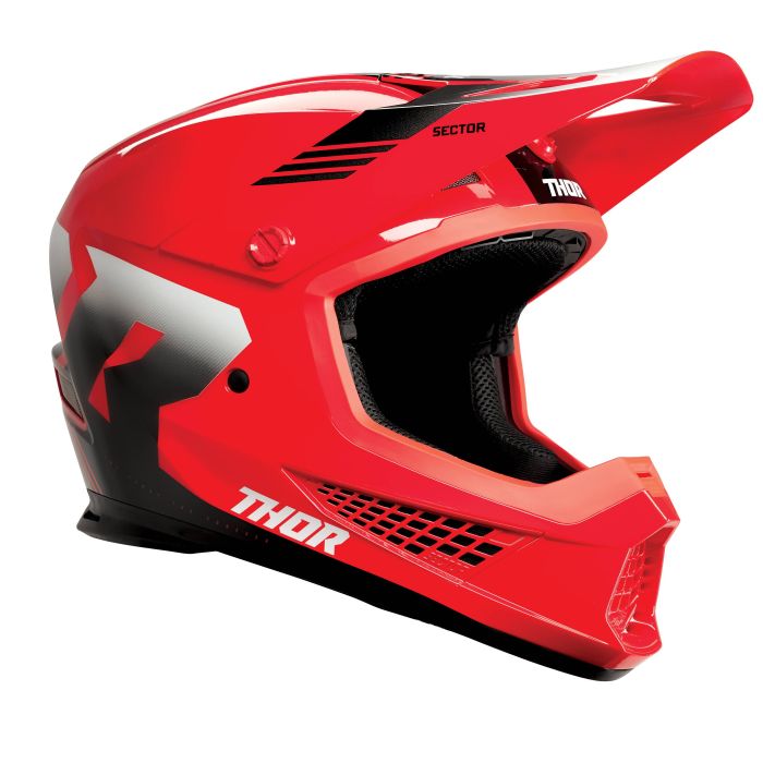Thor Motocrosshelm Sector 2 Carve Rood/Wit | Gear2win.nl