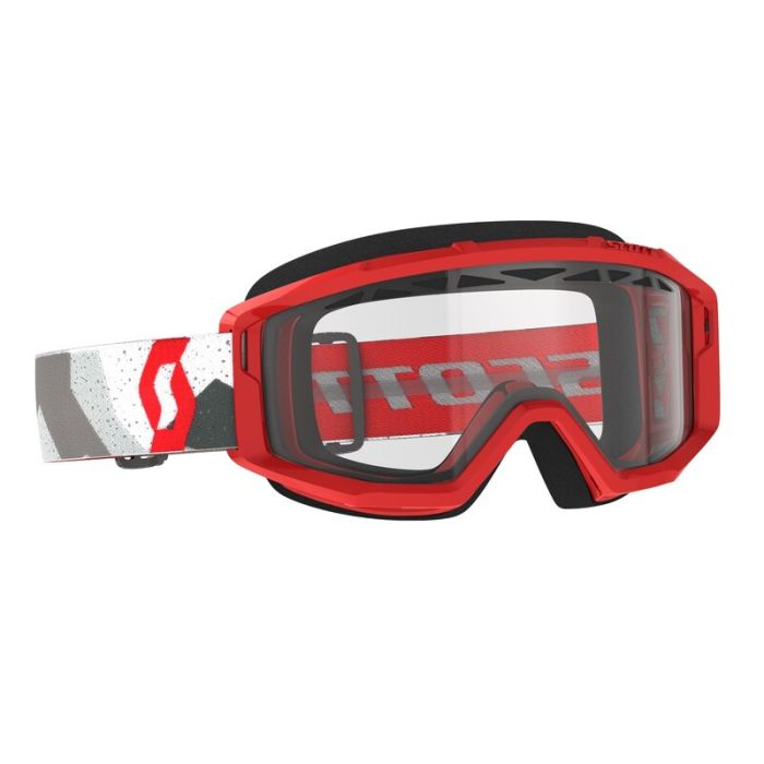 Scott Primal Enduro Crossbril - Camo Wit/Rood - Doorzichtige lens | Gear2win.nl