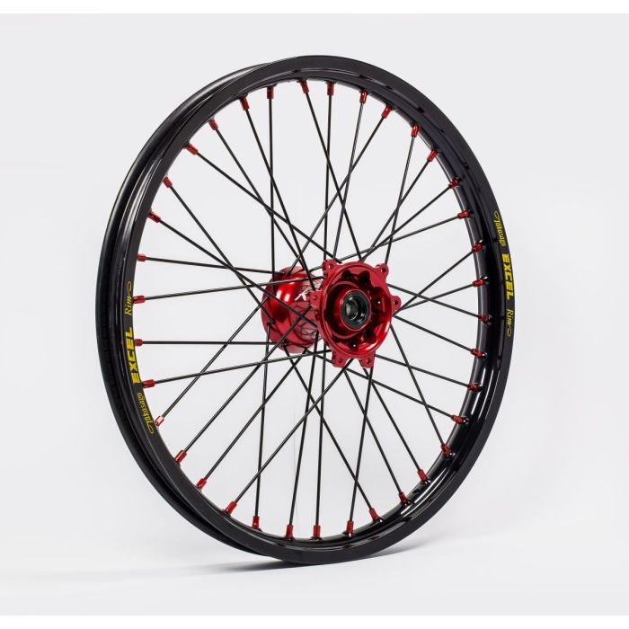 Kite compleet wiel Elite MX-Enduro Voor 1.60"X21" Aluminium Rood | Gear2win.nl