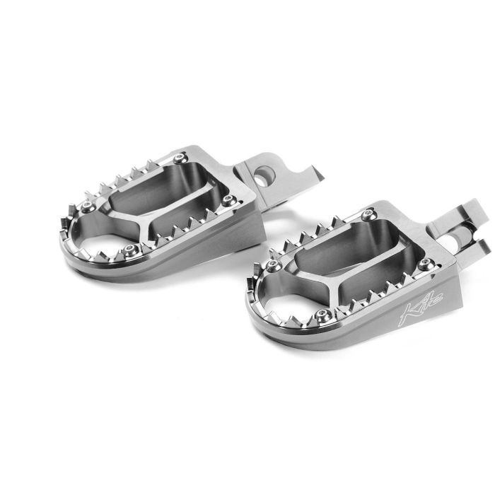 Kite voetsteunen MX-Enduro Aluminium Custom Replacement Zilver | Gear2win.nl