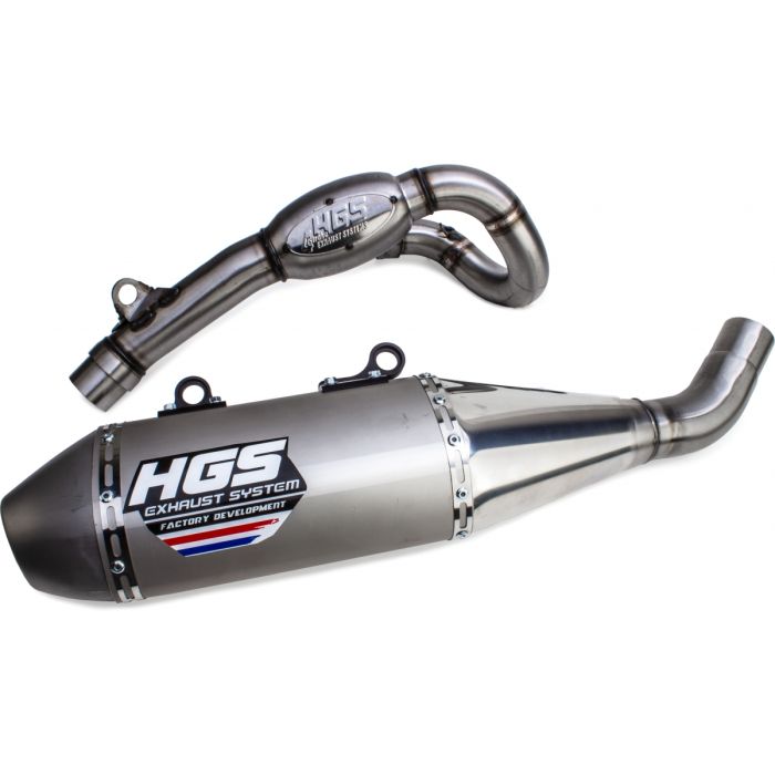 HGS - KTM/HSQ SX-F/FC 450 19- Volledige uitlaat Alu