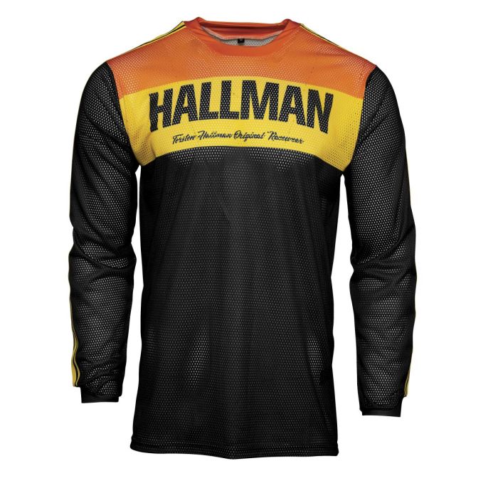 Hallman Motorcross Shirt Air zwart oranje