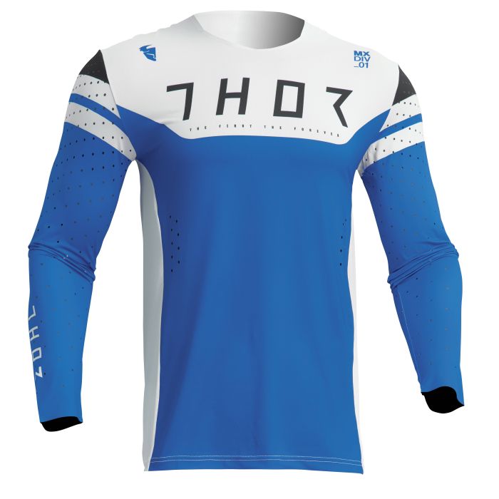 Thor Cross Shirt Prime Rival Blauw/Wit | Gear2win.nl