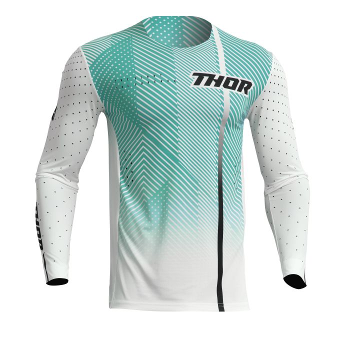 Thor Cross Shirt Prime Tech Wit/Teal | Gear2win.nl