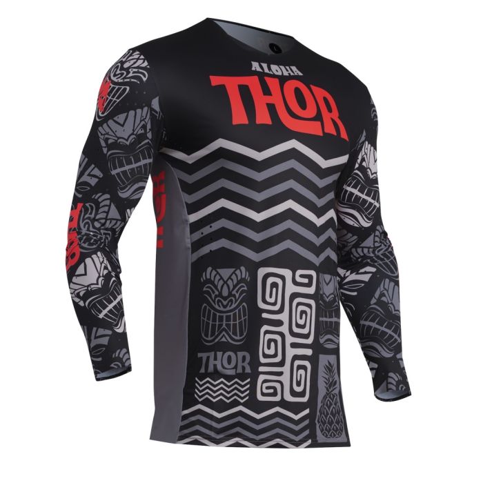 Thor Cross Shirt Prime Aloha Zwart/Grijs | Gear2win.nl
