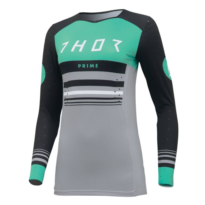 Thor Vrouwen Motorcross shirt Prime Blaze Zwart/Groen | Gear2win.nl