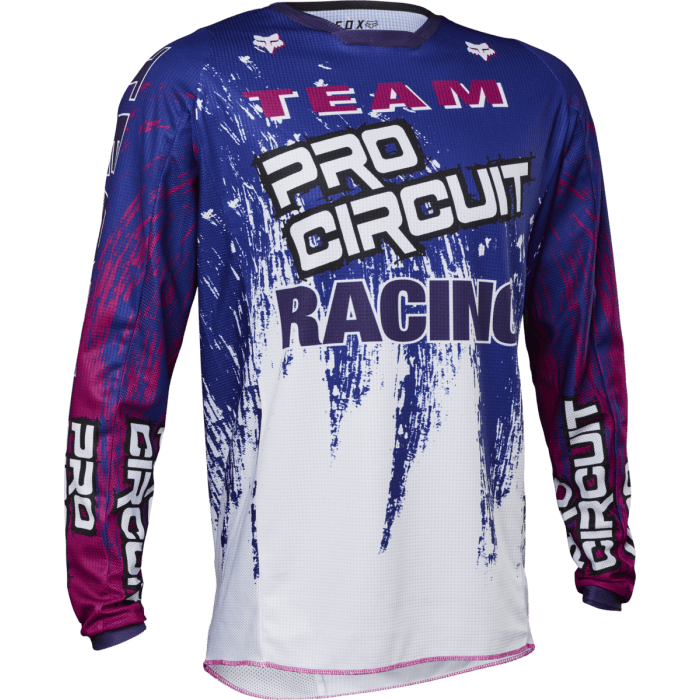 FOX Pro Circuit 180 Cross Shirt Wit/Blauw | Gear2win.nl