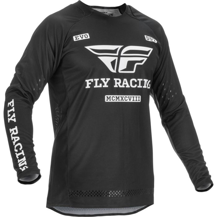 Fly Racing MX-Cross Shirt Evolution Zwart-Wit