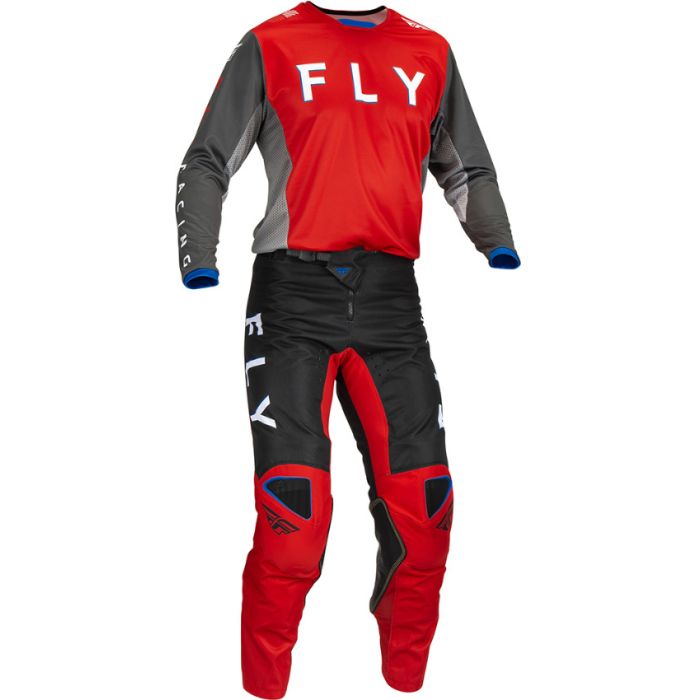 Fly Racing Mx- Kinetic Kore Rood-Grijs Crosspak
