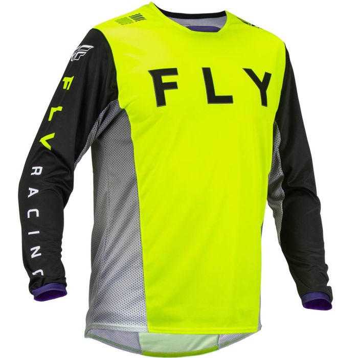 Fly Racing MX-Cross Shirt Kinetic Kore Hi-Vis/Zwart