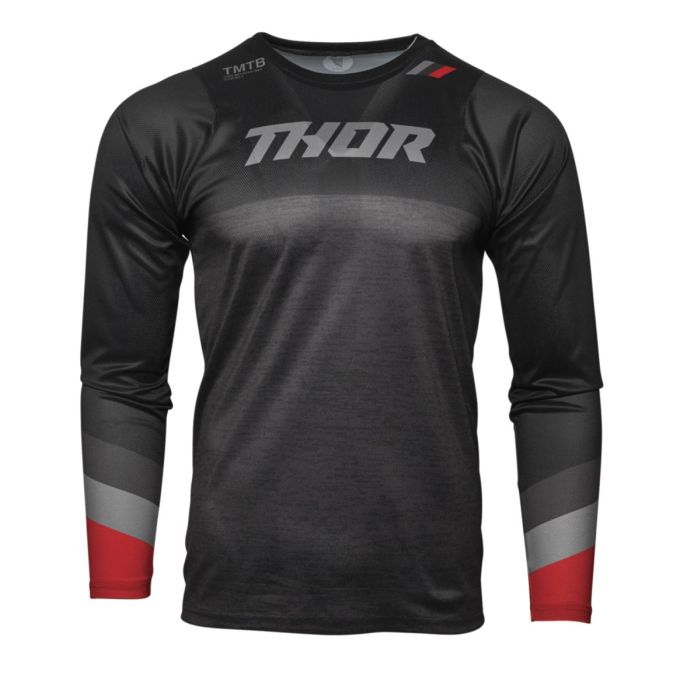 Thor Motorcross Shirt Assist lange mouwen zwart grijs