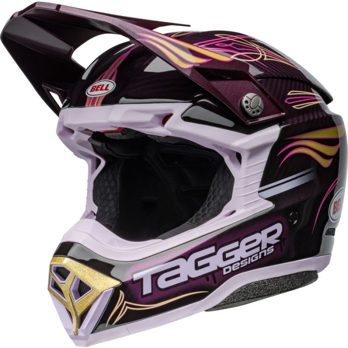 Bell Moto-10 Spherical Helmet Tagger Purple Haze Gloss Purple/Gold
