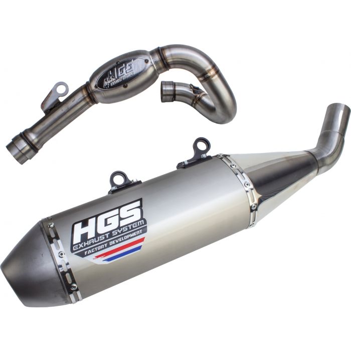 HGS - KTM/HSQ EXC-F/FE 450/500 20- Volledige uitlaat Alu
