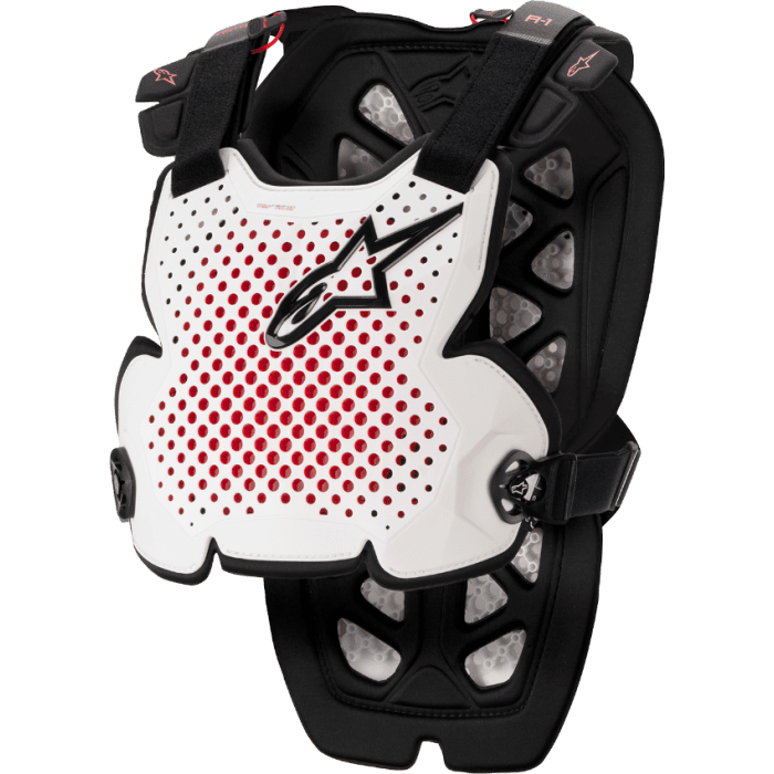 Alpinestars A-1 pro Chest Protector White Black Red
