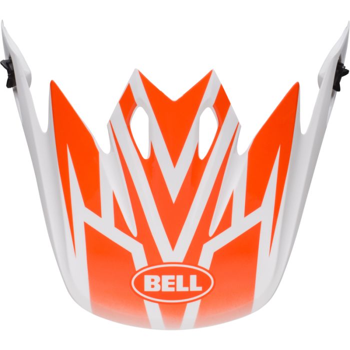 BELL MX-9  Mips Off-Road helmklep - Disrupt Wit/Oranje | Gear2win.nl