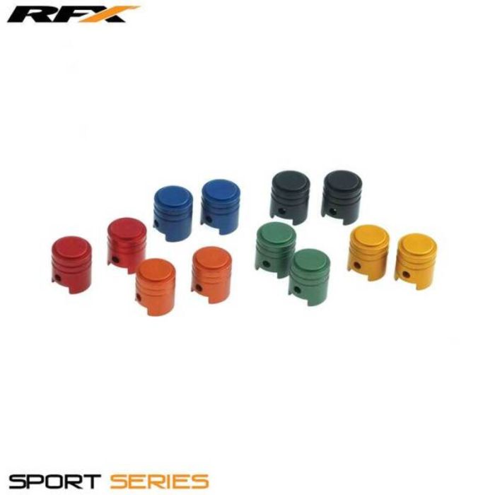 RFX Sport Ventieldopjes (Piston/Rood) 2stuks | Gear2win.nl