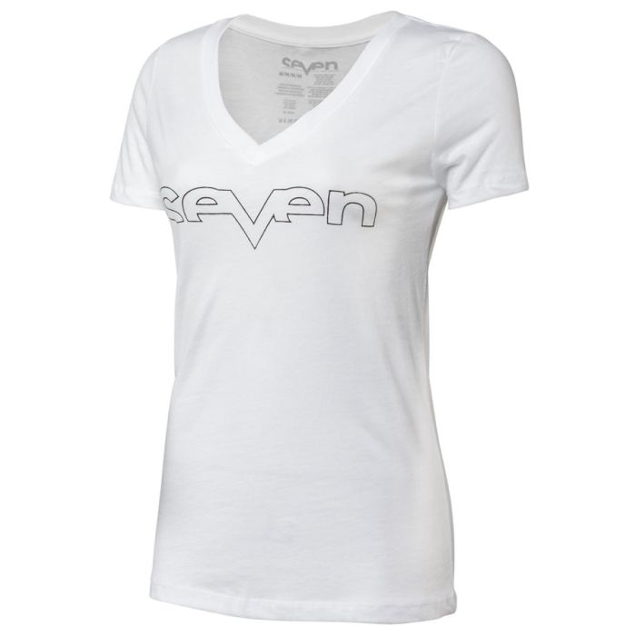 Seven T-shirt voor vrouwen Brand Foil Wit
