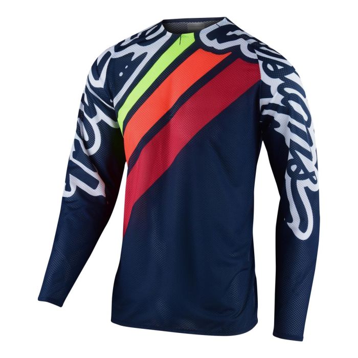 Troy Lee Designs Se Pro Air Cross shirt Seca 2.0 Donker Blauw Oranje