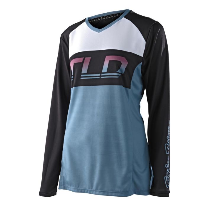 Troy Lee Designs GP Cross shirt voor vrouwen Icon Smokey Blauw