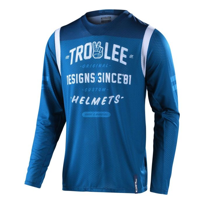 Troy Lee Designs Gp Air Cross Shirt Roll Out Slate Blue | Gear2win