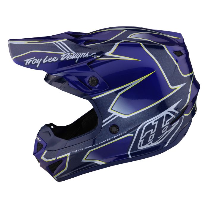 Troy Lee Designs Se4 Polyacrylite Mips Helmet Matrix Blue | Gear2win