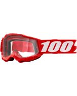 100% Crossbril Accuri 2 jeugd rood transparante lens