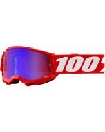 100% Crossbril Accuri 2 jeugd rood Spiegellens rood blauw