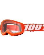 100% Crossbril Strata 2 jeugd oranje transparante lens
