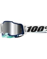 100% RACECRAFT 2 Crossbril Arsham - Spiegellens Zilver Flash Lens