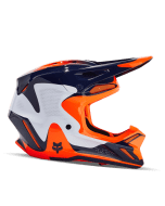 Fox V3 Revise Motorcrosshelm Donker blauw/Oranje