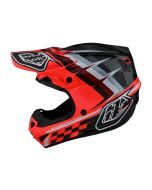 Troy Lee Designs Se4 Polyacrylite Mips Helmet Warped Glo Rood