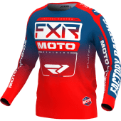 FXR Clutch Mx Cross shirt Blauw/Inferno