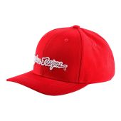 Troy Lee Designs Curved Snapback Cap Signature Red/White One Size