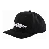 Troy Lee Designs Curved Snapback Cap Signature Black/White One Size