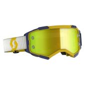 Scott Fury Crossbril - Geel/Blauw - Geel Chrome Works lens