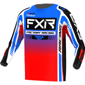 FXR Clutch Pro Mx Cross-Shirt Blauw/Rood/Wit