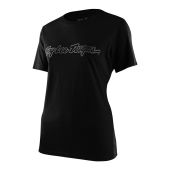 Troy Lee Designs Dames Signature T-Shirt Zwart