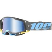 100% Crossbril Racecraft 2 trinidad Spiegellens Blauw