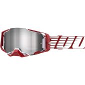 100% Crossbril Armega Oversize Graphic deep Rood Zilver