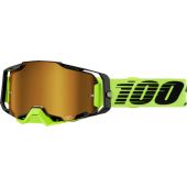 100% Crossbril Armega Neon Geel Spiegel Goud