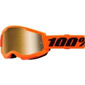 100% Crossbril Strata 2 Neon Oranje Spiegel Goud