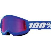 100% Crossbril Strata 2 Jeugd Blauw Spiegel Rood/Blauw
