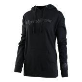 Troy Lee Designs Womens Pullover Hoodie Signature Black/Reflective