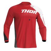 Thor Cross Shirt Sector Edge Rood/Wit |