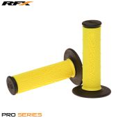 RFX Pro Series Dubbele Samenstelling Crosshandvatten Zwart Uiteinde (Geel/Zwart) Paar