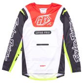 Troy Lee Designs GP Pro Jersey, Blends, White/Glo Red, Youth