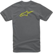 Alpinestars T-shirt Ageless Houtskool/Fluo geel
