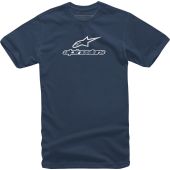 Alpinestars T-shirt Wordmark Donker blauw/Wit