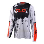 Troy Lee Designs GP Cross-shirt Astro Licht Grijs/Oranje Jeugd