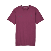 Fox Wordmark Korte Mouw Tech T-Shirt Sangria